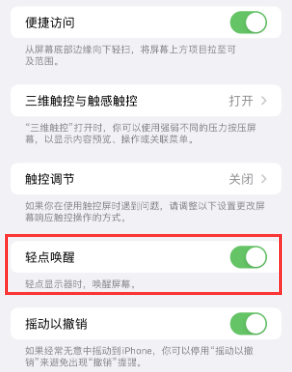 宁南苹果授权维修站分享iPhone轻点无法唤醒怎么办 