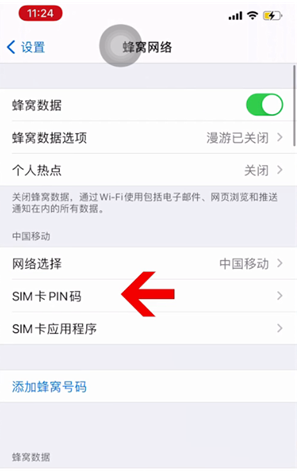 宁南苹果14维修网分享如何给iPhone14的SIM卡设置密码 