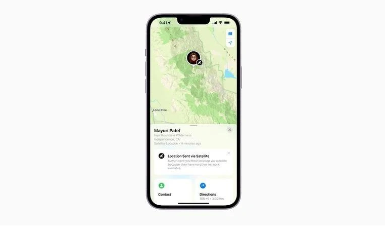 宁南苹果14维修分享iPhone14系列中 FindMy功能通过卫星分享位置方法教程 